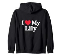 J'aime Mon cœur de lys Lily Love Lily Sweat à Capuche