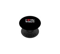 J'aime Mon cœur de Saule Willow Love Willow PopSockets PopGrip Adhésif