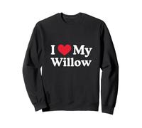 J'aime Mon cœur de Saule Willow Love Willow Sweatshirt