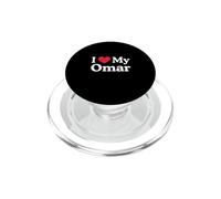 J'aime Mon cœur d'Omar, Omar, J'aime Omar PopSockets PopGrip pour MagSafe