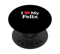 J'aime Mon cœur Felix Felix Love Felix PopSockets PopGrip Adhésif