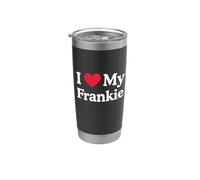 J'aime mon cœur Frankie Love Frankie Gobelet isotherme en acier inoxydable double paroi