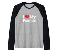 J'aime Mon cœur Frankie Love Frankie Manche Raglan