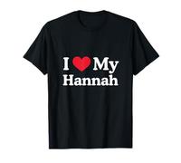 J'aime Mon cœur Hannah Hannah Love Hannah T-Shirt