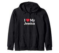J'aime Mon cœur Jessica J'aime Jessica Sweat à Capuche