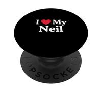 J'aime Mon cœur Neil, Neil, J'aime Neil PopSockets PopGrip Adhésif