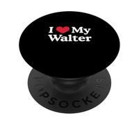 J'aime Mon cœur Walter Love Walter PopSockets PopGrip Adhésif