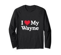 J'aime Mon cœur Wayne Love Wayne Manche Longue
