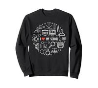 J'aime Mon école avec Un cœur Rouge Sweatshirt