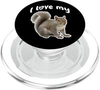 J'aime Mon écureuil - Eastern Gray PopSockets PopGrip pour MagSafe