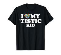 J'aime Mon Enfant Tistic Sensibilisation à l'Autisme Coeur T-Shirt