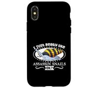 J'aime Mon Escargot de Barbarie Coque pour iPhone X/XS
