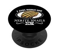 J'aime Mon Escargot de Course zèbre PopSockets PopGrip Adhésif