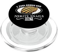 J'aime Mon Escargot de Course zèbre PopSockets PopGrip pour MagSafe
