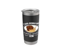 J'aime mon escargot tacheté Gobelet isotherme en acier inoxydable double paroi