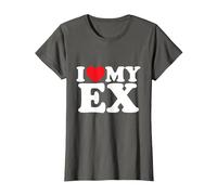 J'aime Mon ex T-Shirt, Femme, Asphalte, S