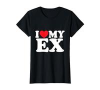 J'aime Mon ex T-Shirt, Femme, Noir, XS