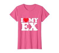 J'aime Mon ex T-Shirt, Femme, Rose Chiné, 3XL