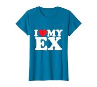 J'aime Mon ex T-Shirt, Femme, Saphir, XL