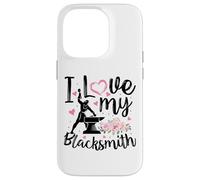 J'aime Mon Forgeron drôle, épouse, Petite Amie, Femme Coque pour iPhone 14 Pro