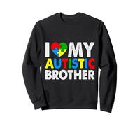 J'aime Mon frère autiste Autisme Sweatshirt