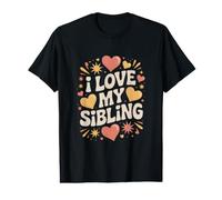 J'aime Mon frère et ma sœur Heartfelt Bond T-Shirt Graphique avec Valeur