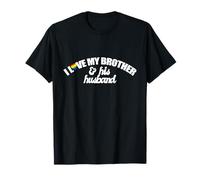 J'aime Mon frère et Son Mari Droits des HOMOSEXUELS LGBTQ+ sœur frère T-Shirt