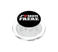 J'aime Mon Frère Famille Frere Soeur Mere Cadeau Mignon PopSockets PopGrip pour MagSafe