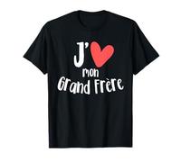 J'aime Mon Grand Frère Enfant Fils Fille Homme Femme Famille T-Shirt