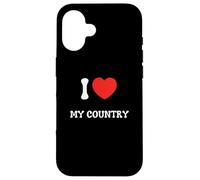 J'aime Mon Grand Pays Coque pour iPhone 16