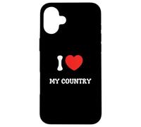 J'aime Mon Grand Pays Coque pour iPhone 16 Plus