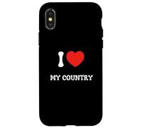 J'aime Mon Grand Pays Coque pour iPhone X/XS