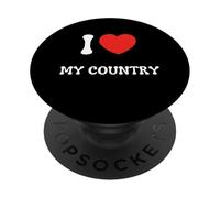 J'aime Mon Grand Pays PopSockets PopGrip Adhésif