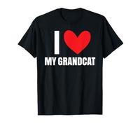 J'aime Mon Grand-père, Animal de Compagnie drôle, Grand-mère, Grand-père, Chat, Papa, Adore T-Shirt