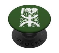 J'aime Mon identités Berbère - AMAZIGH PopSockets PopGrip Adhésif