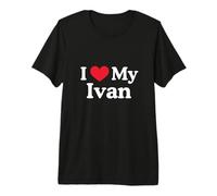 J'aime Mon Ivan Heart Ivan Love Ivan T-Shirt Haut de Gamme