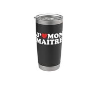 J'aime Mon Maitre Domination Soumission Soumis Cadeau Gobelet isotherme en acier inoxydable double paroi