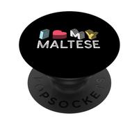 J'aime Mon Maltais PopSockets PopGrip Adhésif