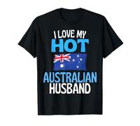 J'aime Mon Mari Australien Chaud Funny Australia T-Shirt