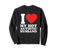 J'aime Mon Mari autiste Sexy Sensibilisation à l'Autisme Sweatshirt