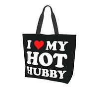 J'aime mon mari chaud sac fourre-tout dames mignon sac à provisions grande capacité sac à bandoulière travail ajustement mode sac à main organisateur