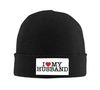 J'aime Mon Mari J'aime Mon Mari Homme Femme Watch Cap Léger Skull Cap Chaud Bonnets Hiver pour Le Quotidien Ski Cyclisme
