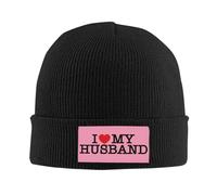 J'aime Mon Mari J'aime Mon Mari Unisex Bonnet De Trawler Épais Bonnets Tricoté Classique Bonnet De Pêcheur pour Course À Pied Randonnée Cyclisme