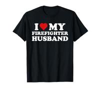 J'aime mon mari pompier pour femme pour la Saint-Valentin T-Shirt