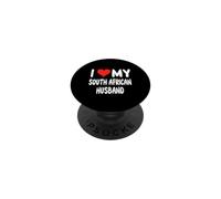 J'aime Mon Mari sud-Africain - Heart - Afrique du Sud PopSockets PopGrip Adhésif