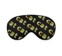 J'aime mon masque de sommeil pour chat avec sangle réglable Soft Eye Cover Blackout Blindfold for Travel Relax Nap