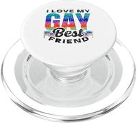 J'aime Mon Meilleur ami Gay Rainbow Pride Fier LGBTQ PopSockets PopGrip pour MagSafe