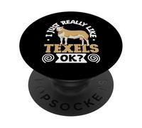 J'aime Mon Mouton Texel PopSockets PopGrip Adhésif