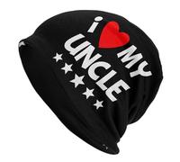 J'aime Mon Oncle Bonnet Homme Doux Bonnet Unisexe Chapeau Tricoté pour l'escalade Randonnée Extérieur