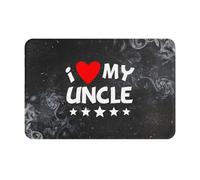 J'aime Mon Oncle Tapis De Bain Absorbant Welcome Paillassons Antidérapant Tapis De Douche pour Baignoire Chambre Couloir 40X60Cm